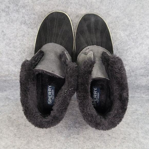 Sperry Shoes Womens 9 Duck Boot Slipper Chukka Elayna Leather Faux Fur Top Sider - Picture 6 of 14